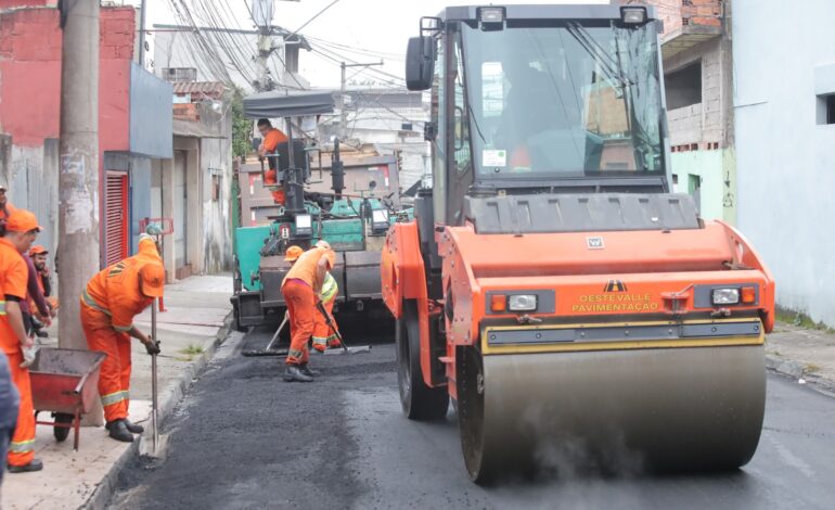  Mauá chega a mais de 100 km de vias recapeadas desde 2021